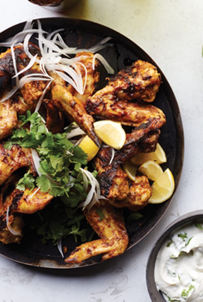 Tandoori chicken wings with yogurt sauce recipe - Healthy Recipe