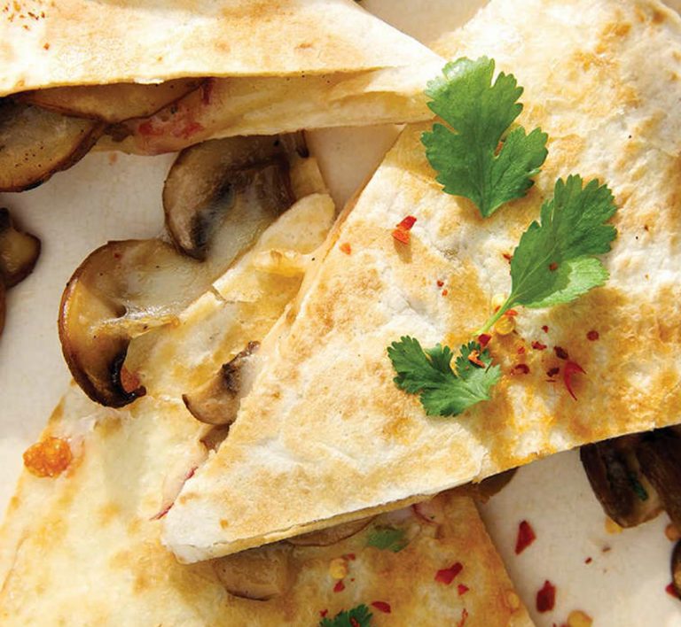 Leek, mushroom, and goat cheese quesadilla recipe Healthy Recipe
