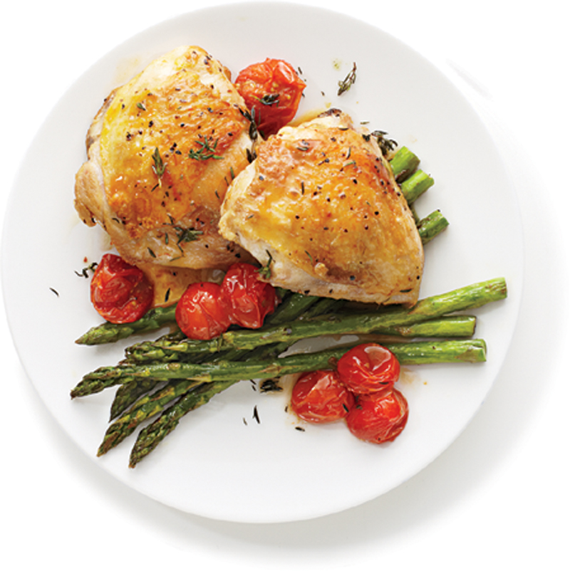 Roasted chicken with asparagus recipe Healthy Recipe