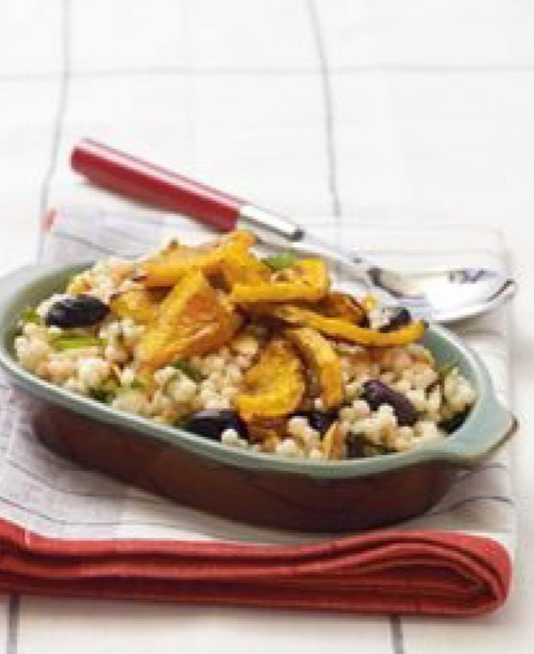 Israeli couscous with moroccanroasted butternut squash recipe